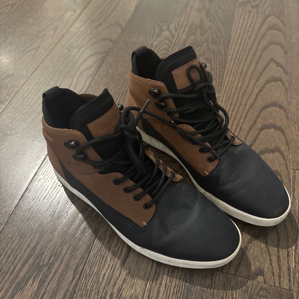 Aldo Black and Brown Men's Sneakers